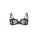 Soutien-gorge brodé fleurs noir
