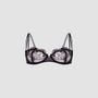 Soutien-gorge fleurs noir