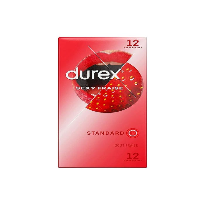 Préservatifs Sexy Fraise boîte de 12
