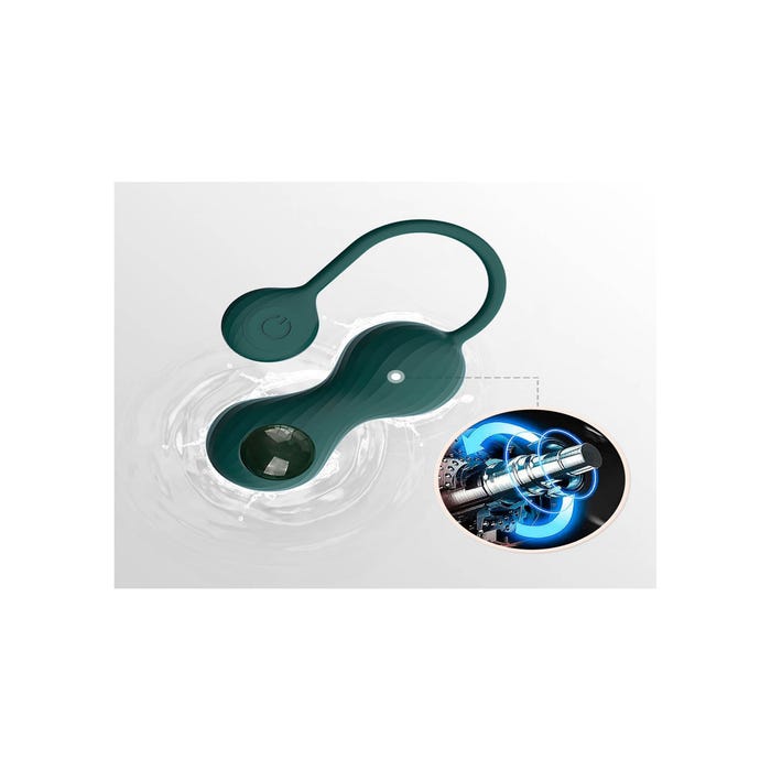 Kit boules de geisha vibrantes connectées Crystal Duo