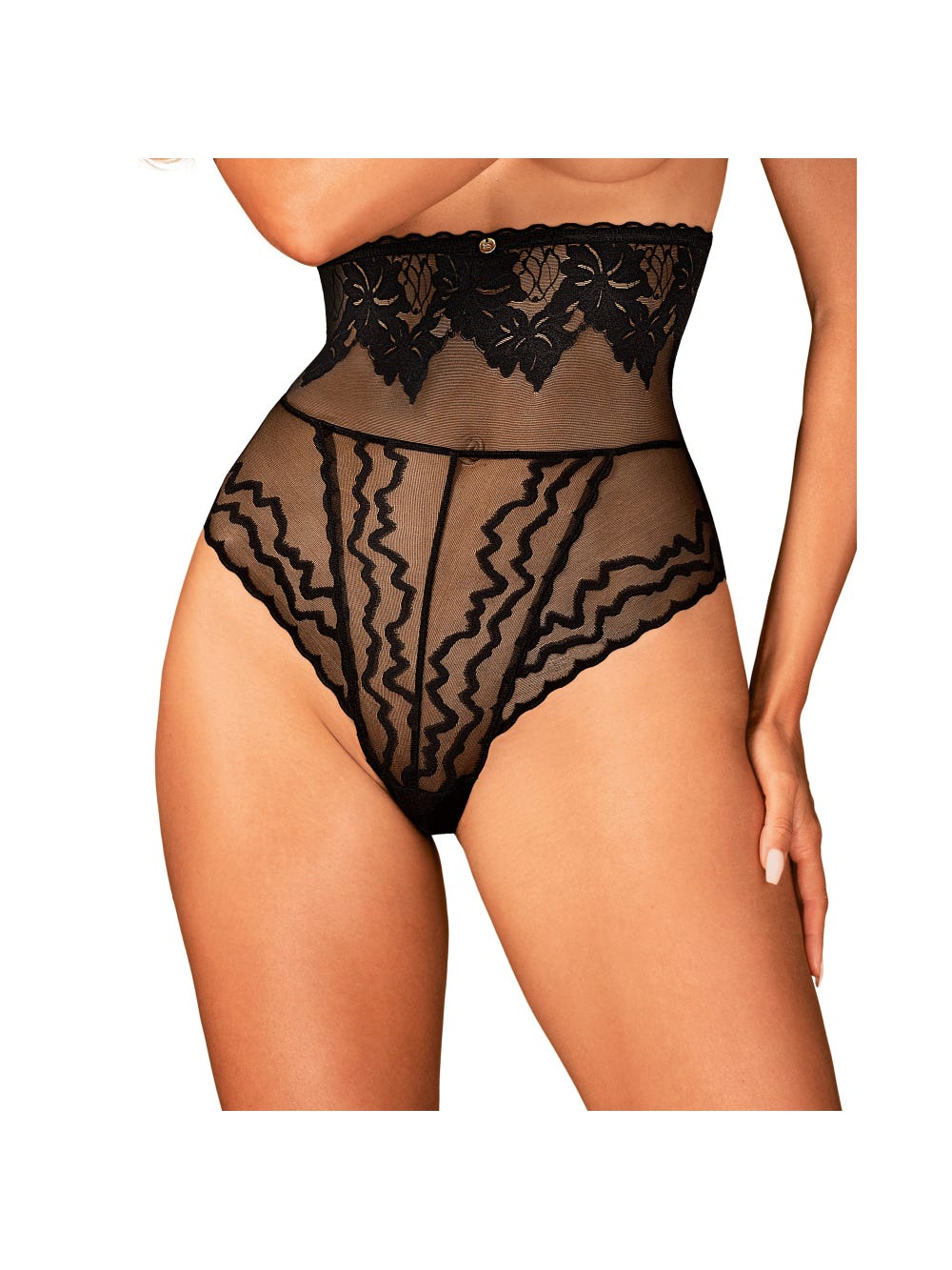 Culotte haute Arienna noir main product photo