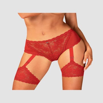 Culotte porte-jarretelles Belovya rouge
