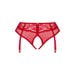 Culotte ouverte porte-jarretelles Dagmarie rouge