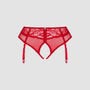 Culotte ouverte porte-jarretelles Dagmarie Rouge
