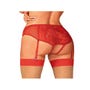 Culotte ouverte porte-jarretelles Dagmarie rouge