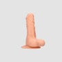 Gode ventouse avec testicules SKIN 17,8 cm
