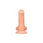 Gode ventouse avec testicules SKIN 17,8 cm