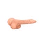 Gode ventouse avec testicules SKIN 17,8 cm