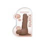 Gode ventouse avec testicules SKIN 17,8 cm
