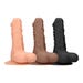 Gode ventouse avec testicules SKIN 22,9 cm