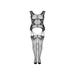 Combinaison effet porte-jarretelles Julove noir