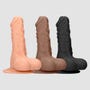 Gode ventouse avec testicules SKIN 25,4 cm