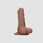 Gode ventouse avec testicules SKIN 25,4 cm