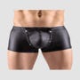 Boxer double zip strass noir