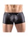Boxer double zip strass noir