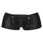 Boxer double zip strass noir