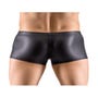Boxer double zip strass noir