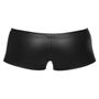 Boxer double zip strass noir