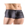 Boxer double zip strass noir