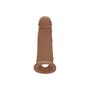 Gaine à pénis avec ballstrap SKIN 22,9 cm