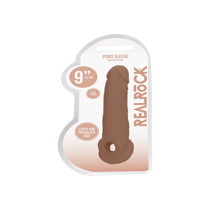 Gaine à pénis avec ballstrap SKIN 22,9 cm