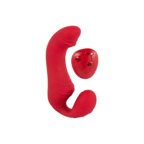 Strap-on vibrant télécommandé Triple Teaser