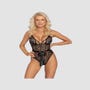 Body dentelle fleurs & noeud noir