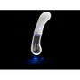 Vibromasseur point G lumineux verre et silicone