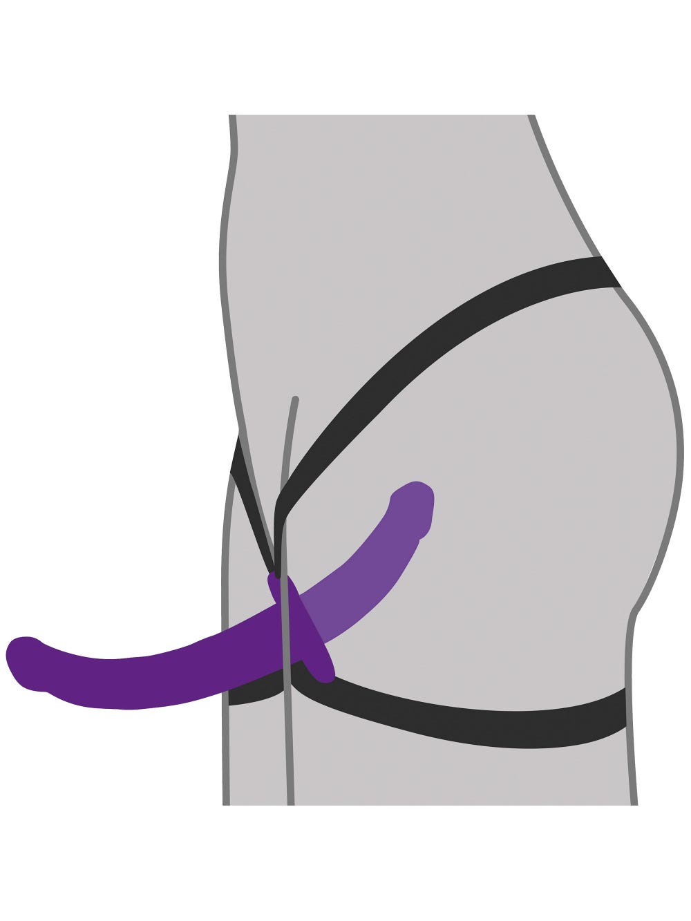 Gode ceinture vibrant Double Duty