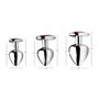 Kit de 3 Plugs Anal Métal Bijou Red Heart Gem