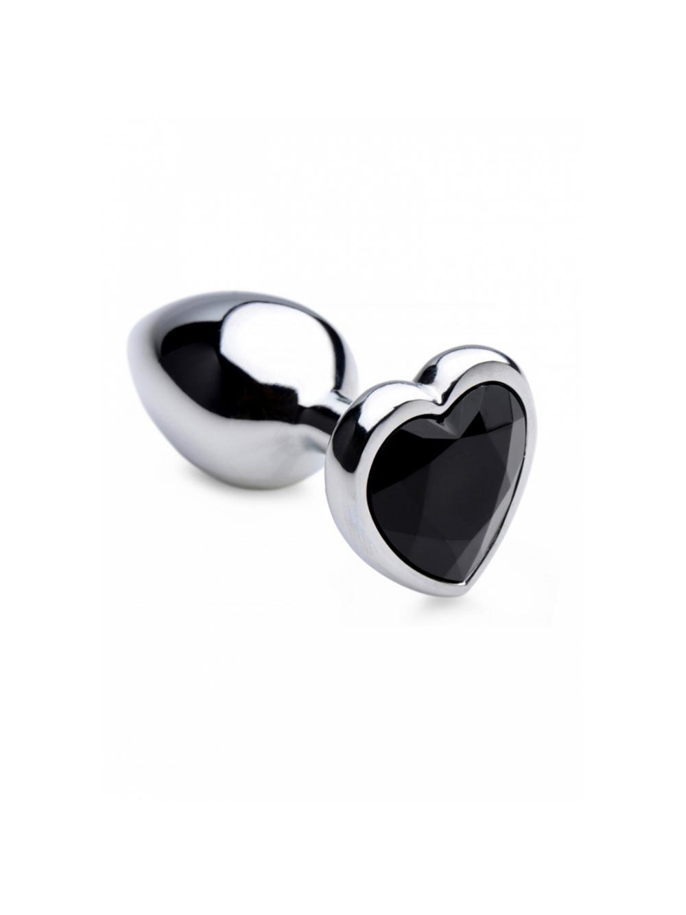 Plug anal métal bijou Black Heart small main product photo