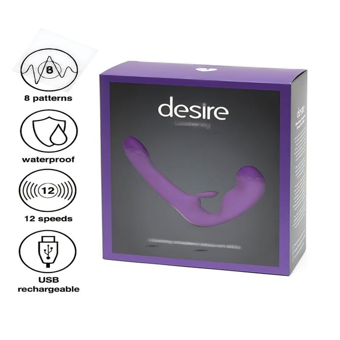 Strap-on rabbit vibrant Desire Luxury