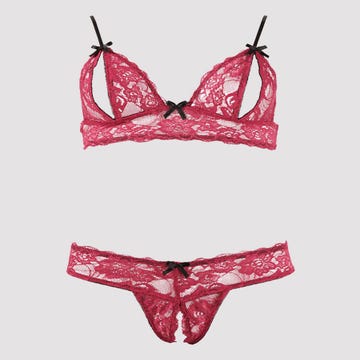 Ensemble Dentelle 2 Pièces Ouverts