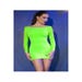 Robe ajourée CR4617 vert fluo