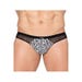 Tanga imprimé graffiti New Look noir & blanc