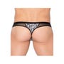 Tanga imprimé graffiti New Look noir & blanc
