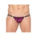 String imprimé fleurs New Look rose & noir