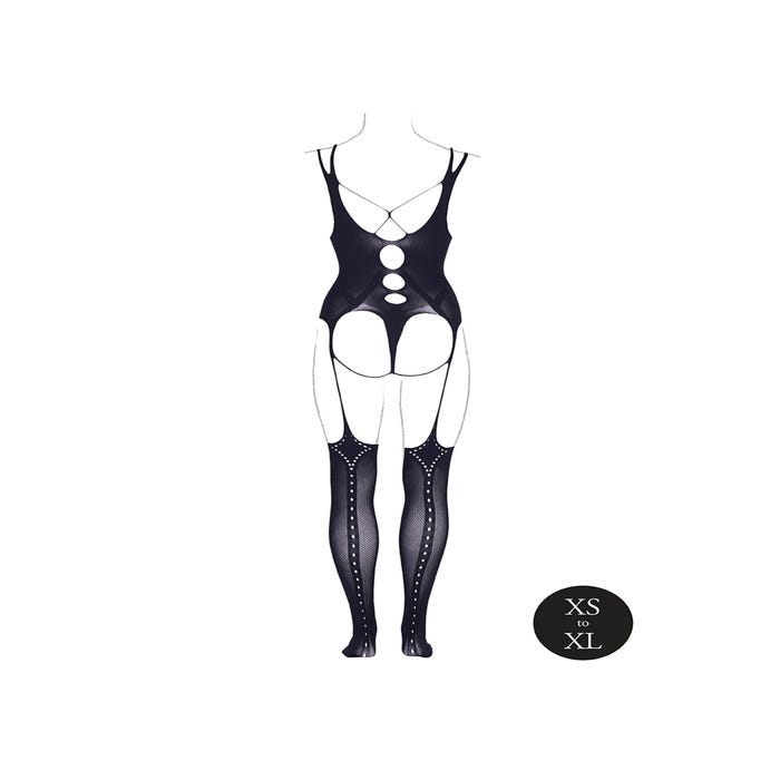 Combinaison ouverte Elara noir