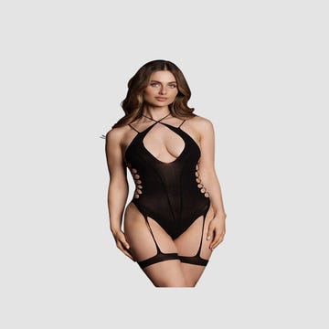 Body porte-jarretelles Metis noir