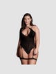 Body porte-jarretelles ouvert Metis noir GT