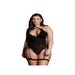 Body porte-jarretelles ouvert Metis noir GT