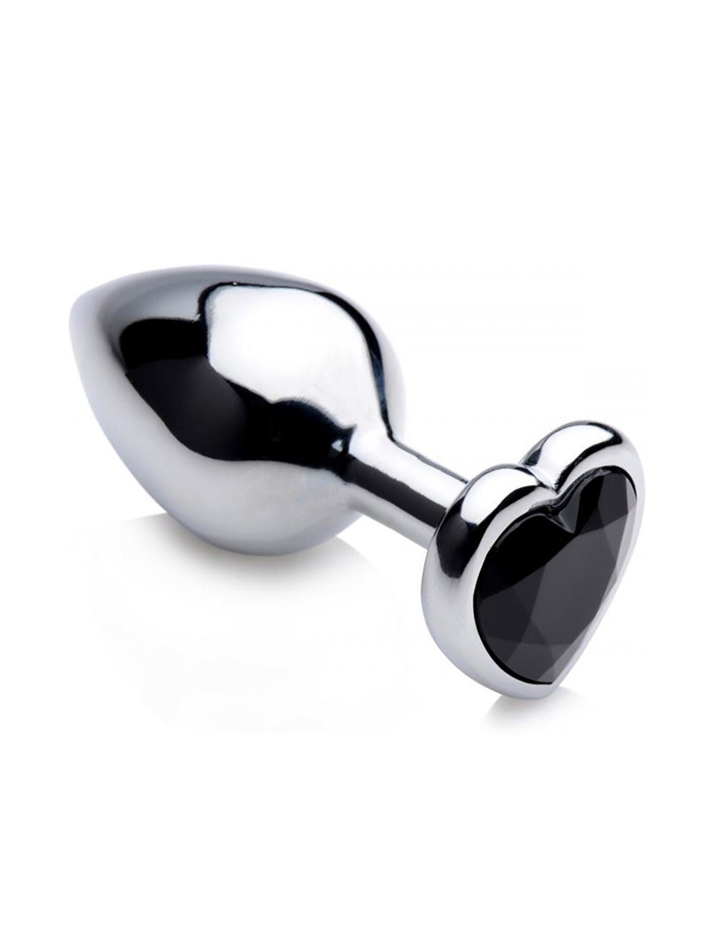 Plug anal métal bijou Black Heart medium main product photo