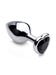 Plug anal métal bijou Black Heart medium