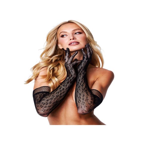 Gants longs opéra léopard noir