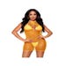 Robe mini 86130 résille orange
