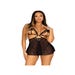 Nuisette ouverte 86141 dentelle noir