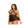 Nuisette ouverte 86141 dentelle noir