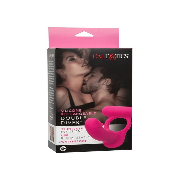 Anneau vibrant double pénétration Double Diver