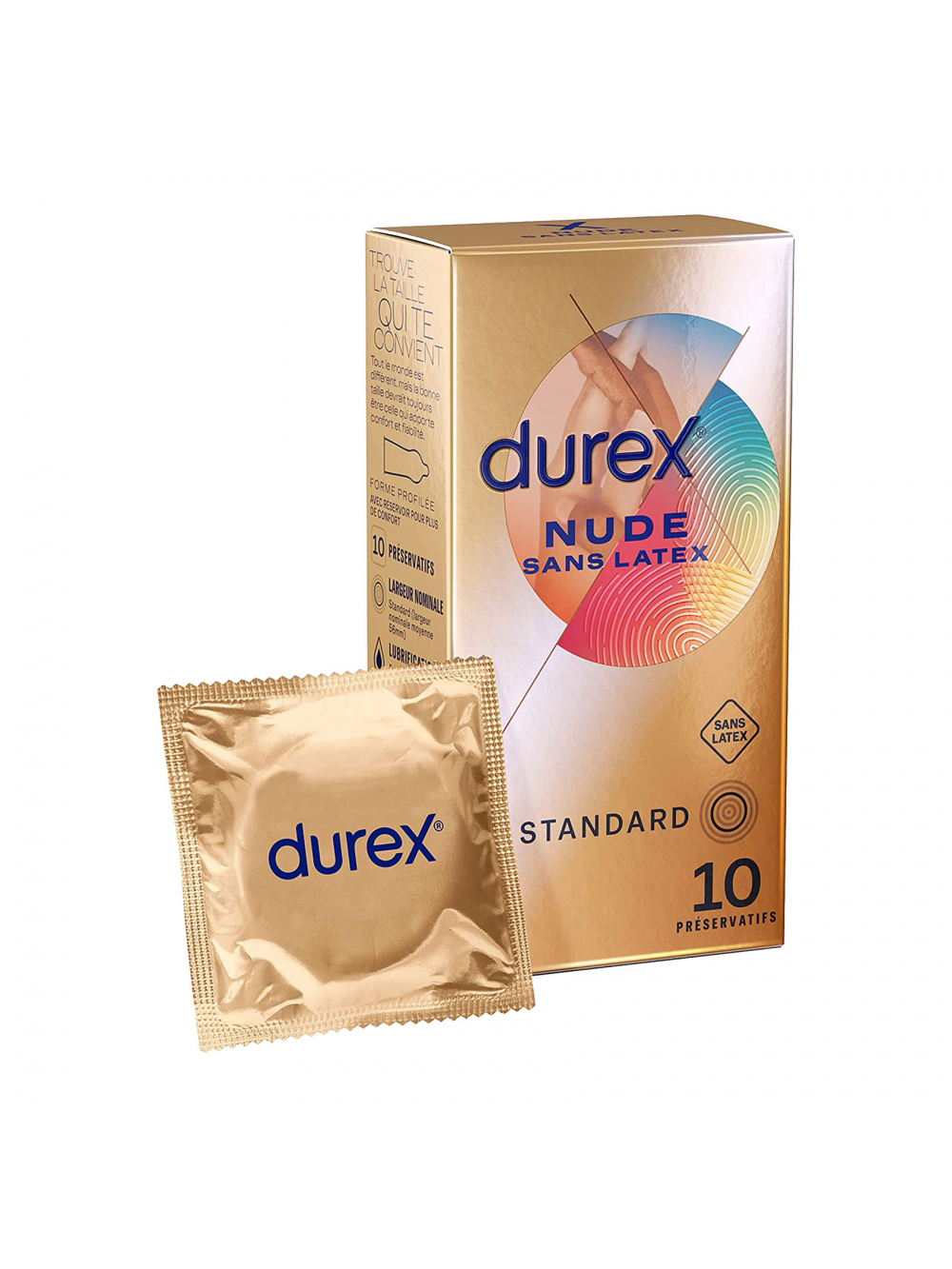 Préservatifs sans latex Nude boîte de 10 main product photo