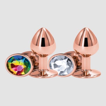 Plug anal bijou Rear Assets rose gold small